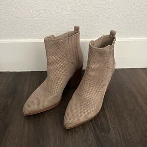 Indigo Taupe Ankle Booties